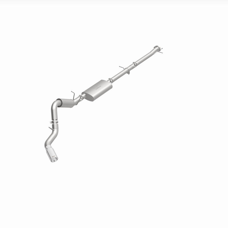Magnaflow 2022+ GM 2500/3500HD 6.6L Gas Single Passenger Side Rear Exit Cat-Back Exhaust 19524 19524 360 Degree Image Set