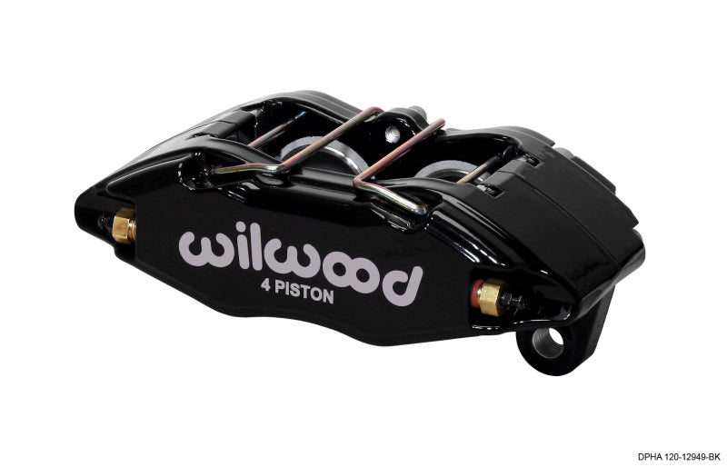 Wilwood Forged DPHA Caliper, 4 Piston, Black Powder for Honda/Acura 120-12949-BK Photo - Primary