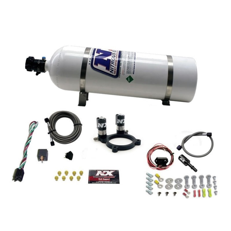 Nitrous Express Ford 3.5L/3.7L V6 Nitrous Plate Kit w/15lb Bottle 20952-15 20952-15 Photo - Primary