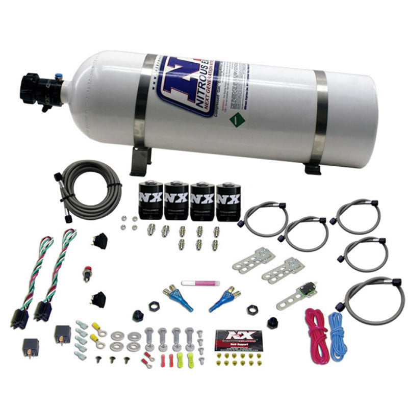 Nitrous Express Dodge EFI Dual Stage Nitrous Kit (50-150HP x 2) w/15lb Bottle 20324-15 20324-15 Photo - Primary