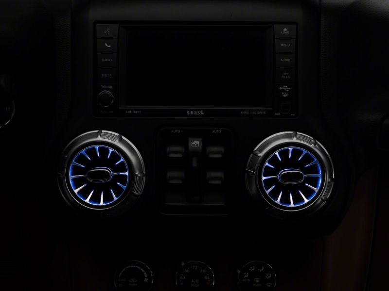 Raxiom 11-18 Jeep Wrangler JK LED Ambient Vent Lighting Kit J139322 J139322 Photo - Close Up