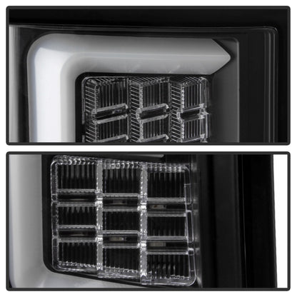Spyder 07-10 Jeep Grand Cherokee Light Bar LED Tail Lights - Black ALT-YD-JGC07V2-LB-BK 5086655 5086655 Photo - Unmounted