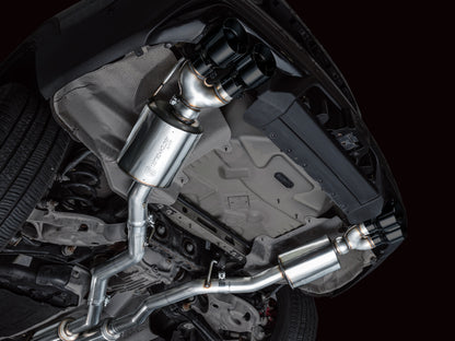 AWE Tuning 2020+ Ford Explorer ST Touring Edition Exhaust w/ Diamond Black Tips 3015-43625 3015-43625 Photo - Mounted