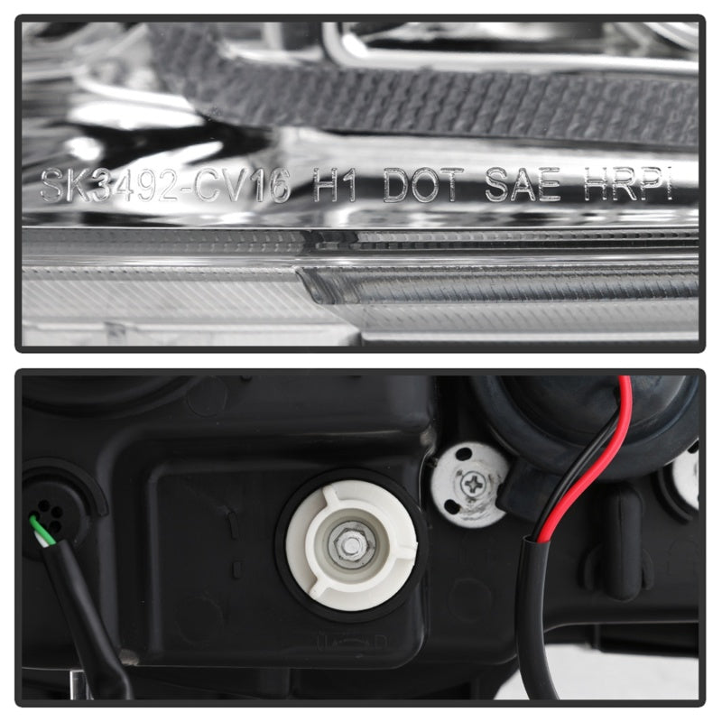 Spyder 16-18 Honda Civic 4Dr w/LED Seq Turn Sig Lights Proj Headlight - Chrome - PRO-YD-HC16-SEQ-C 5086082 5086082 Photo - Unmounted