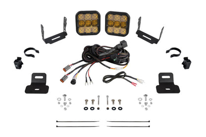 Diode Dynamics 17-24 Can-Am Maverick X3 SS5 Stage Series Ditch Light Kit - Pro Yellow Combo DD7871 DD7871 Photo - Primary