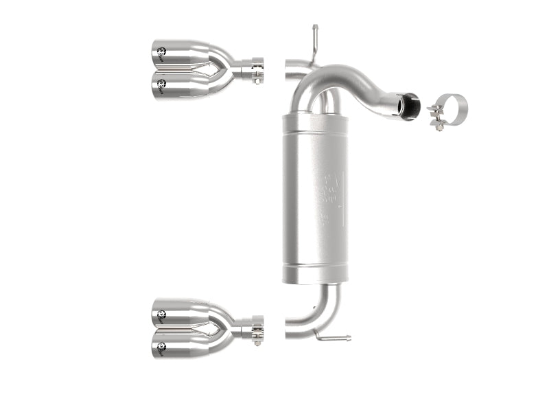 aFe Vulcan Series 2.5in 304 SS Axle-Back Exhaust Polished 07-18 Jeep Wrangler (JK) V6-3.6/3.8L 49-38086-P 49-38086-P Photo - Unmounted