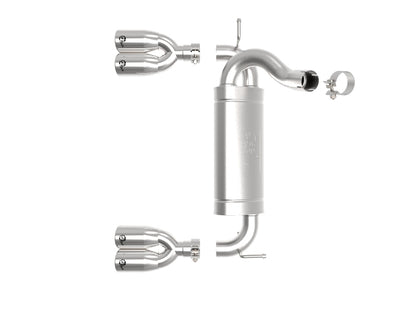 aFe Vulcan Series 2.5in 304 SS Axle-Back Exhaust Polished 07-18 Jeep Wrangler (JK) V6-3.6/3.8L 49-38086-P 49-38086-P Photo - Unmounted