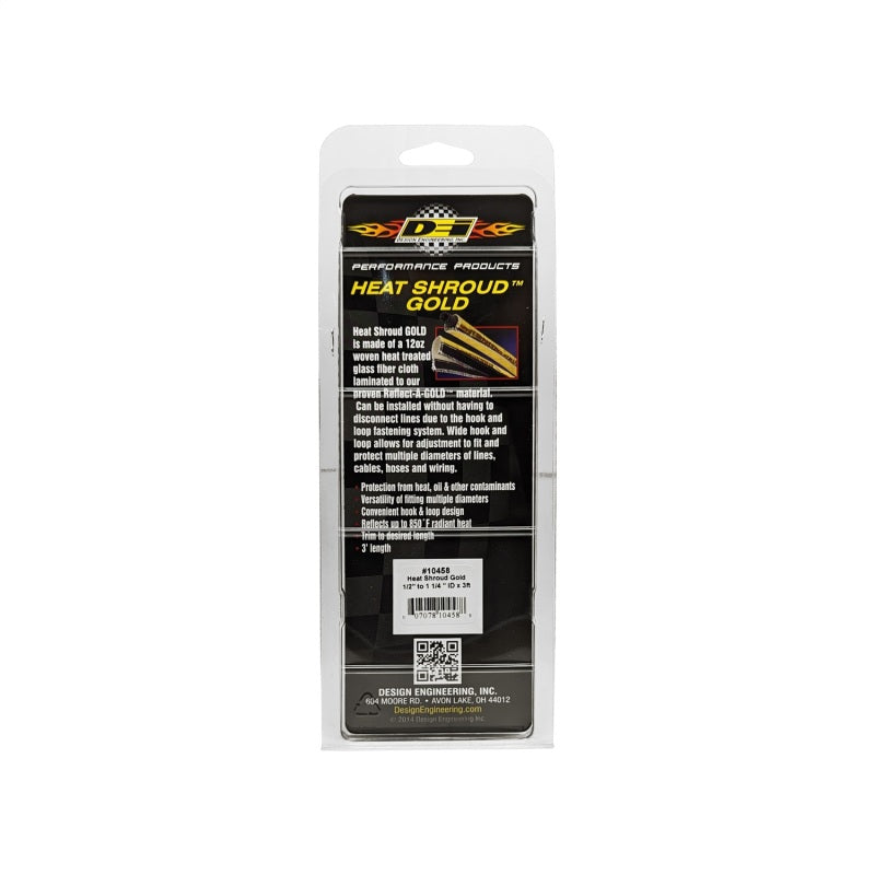 DEI Heat Shroud 1/2in to 1-1/4in I.D. x 3ft - Gold 10458 10458 Photo - Unmounted