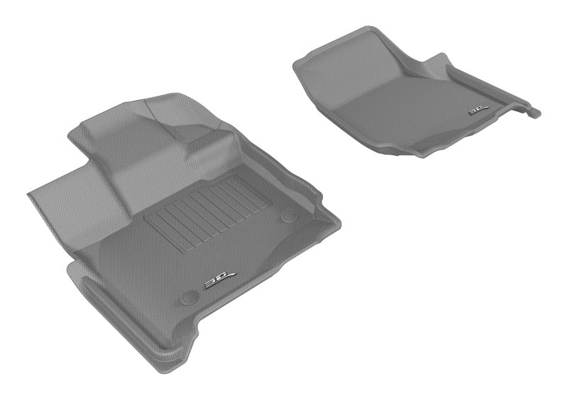 3D MAXpider 2015-2020 Ford F-150 Supercab Kagu 1st Row Floormat - Gray L1FR10111501 L1FR10111501 Photo - Primary