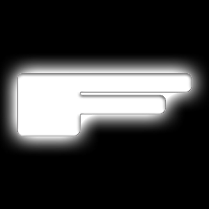 ORACLE Lighting Universal Illuminated LED Letter Badges - Matte White Surface Finish - F 3140-F-001 3140-F-001 Photo - Primary