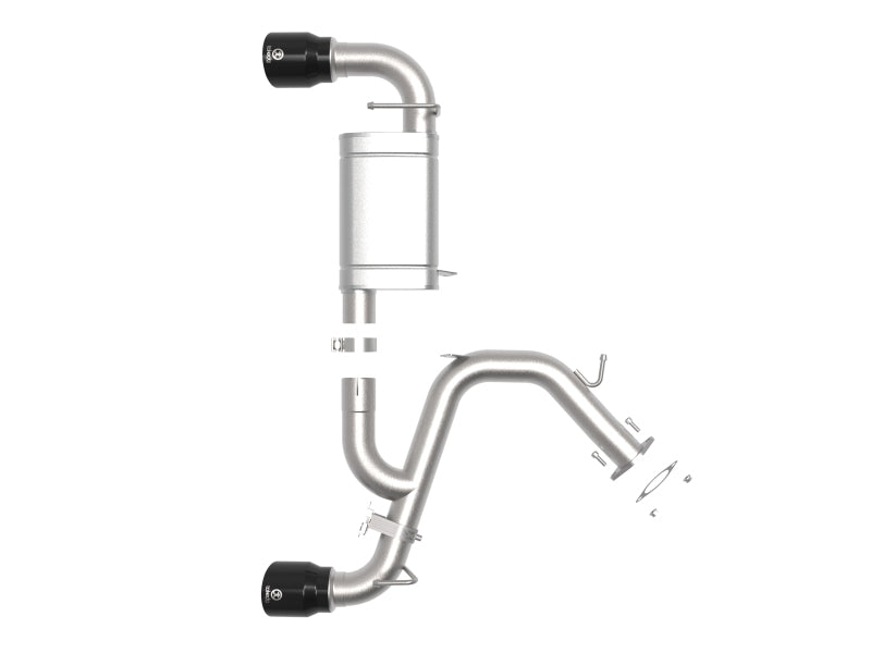 aFe Power Axle Back Exhaust - 19-20 Hyundai Veloster N L4-2.0L (t) 49-37007-B 49-37007-B Photo - Unmounted