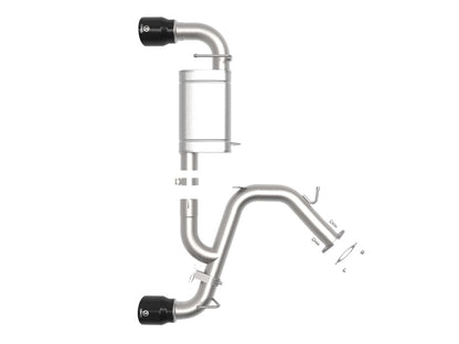aFe Power Axle Back Exhaust - 19-20 Hyundai Veloster N L4-2.0L (t) 49-37007-B 49-37007-B Photo - Unmounted