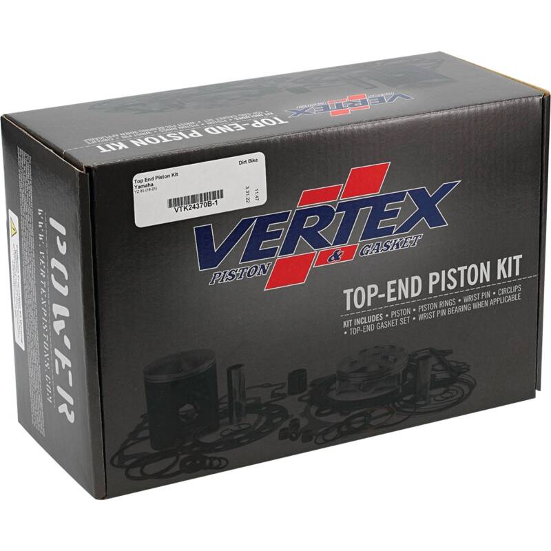 Vertex Pistons Vertex Piston 19-23 Yamaha YZ 85 85cc Top End Piston Kit VTK24370B-1 VTK24370B-1 Photo - Primary