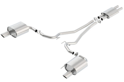 Borla Cat Back 15-17 Ford Mustang 3.7L V6 MT/AT 2.25in Pipe 4in Single Round Rolled Tips 140587 140587 Photo - Primary