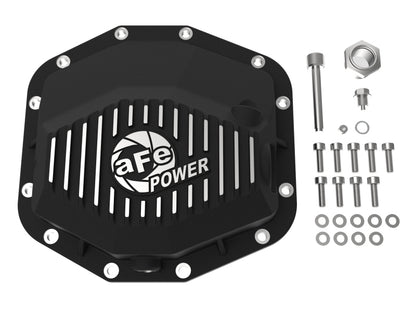 aFe POWER 21-22 Ram 1500 TRX Hemi V8 6.2L (sc) PRO Series Rear Differential Cover Black w/ Machined 46-71280B 46-71280B Photo - Unmounted