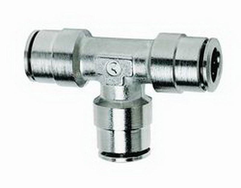 Firestone Union Tee 1/4in. Nickel Push-Lock Air Fitting - 6 Pack (WR17603453) 3453 3453 Photo - Primary