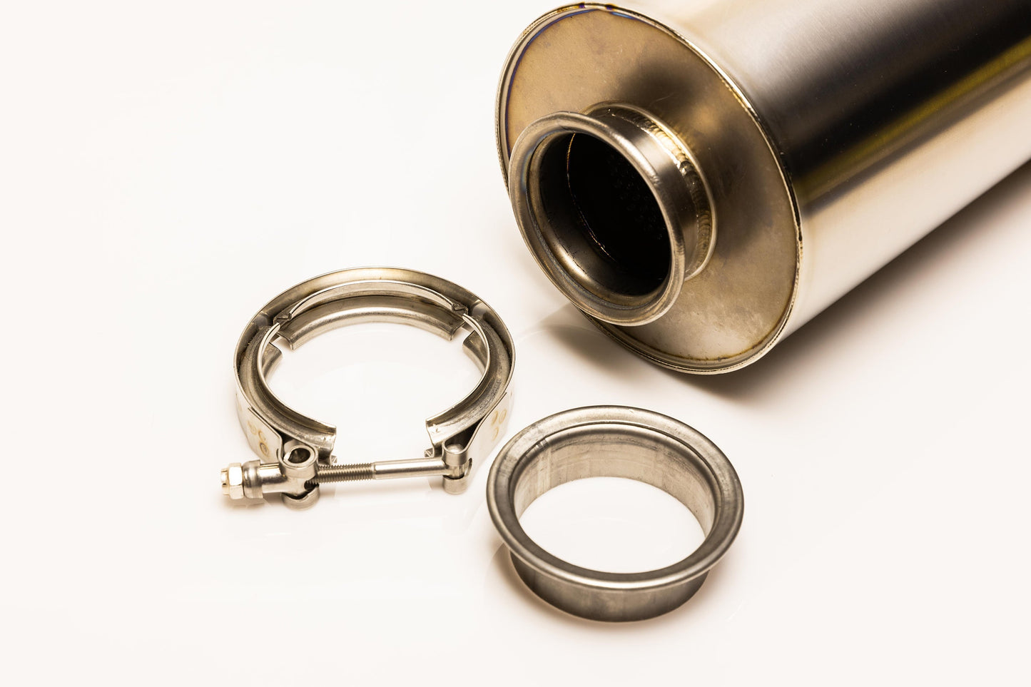 GReddy Universal RS-Ti Round Titanium Muffler(s) and Tip with V-Band