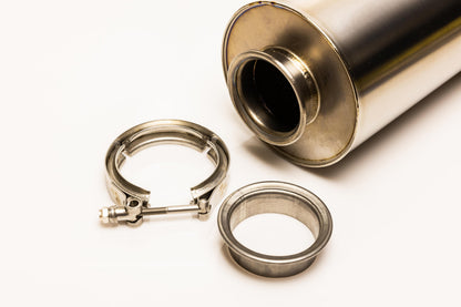 GReddy Universal RS-Ti Round Titanium Muffler(s) and Tip with V-Band