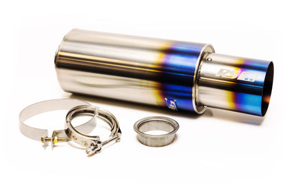 GReddy RS-TI UNIVERSAL ROUND MUFFLER 2.5"- 105MM TIP - () 11002525