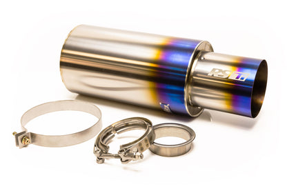 GReddy RS-TI UNIVERSAL ROUND MUFFLER 3.0"- 115MM TIP - () 11002530