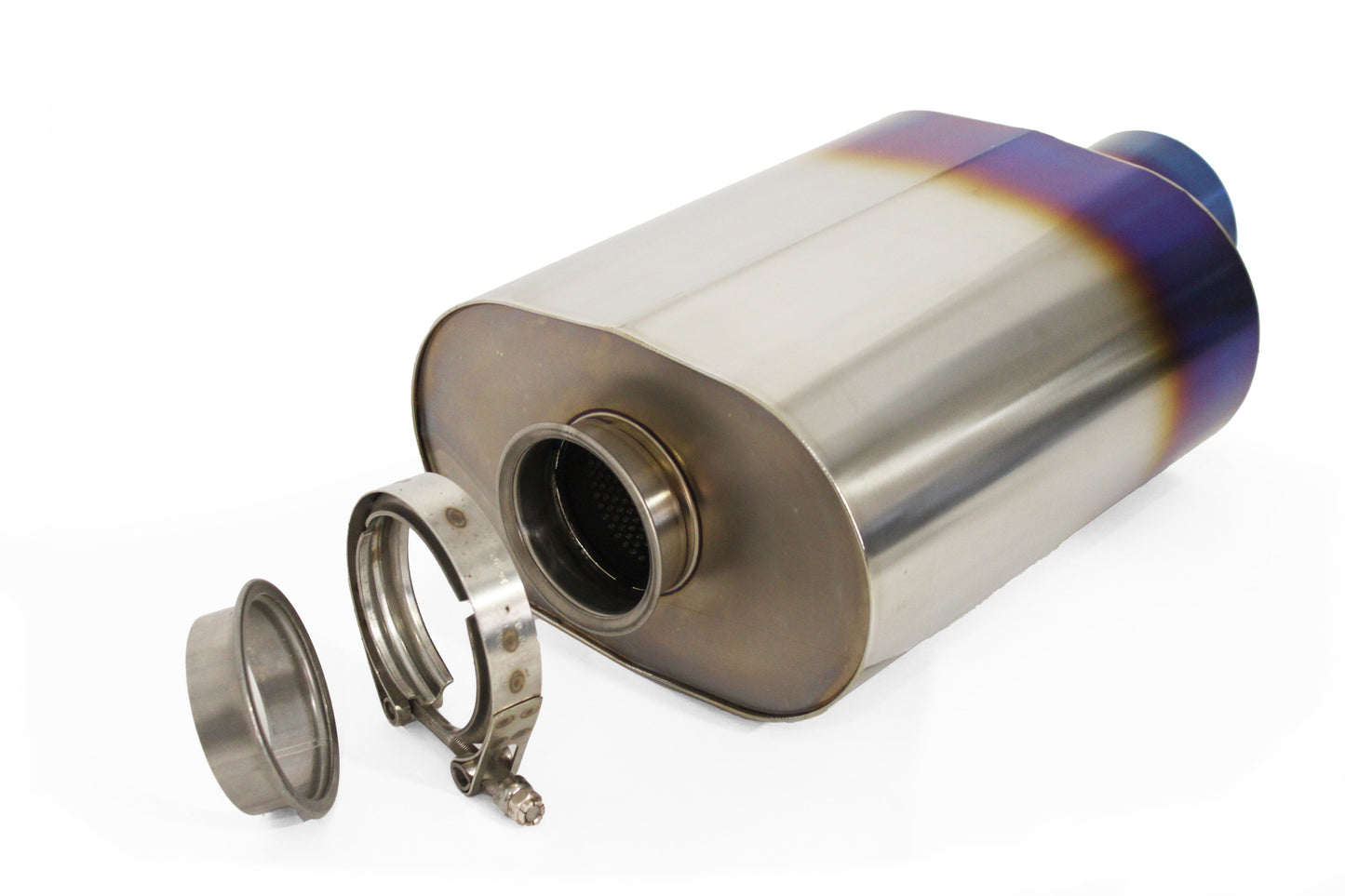 GReddy Universal RS-Ti Oval Titanium Muffler(s) and Tip with V-Band