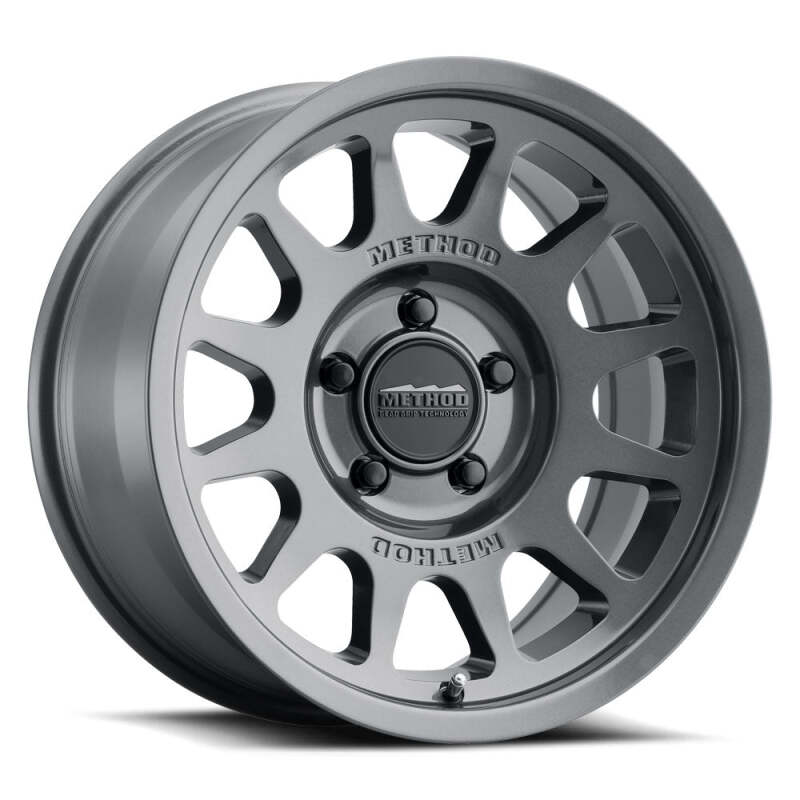 Method Wheels Method MR703 17x9 / -12mm Offset / 108mm Bore / 5x5.5 BP / 4.8in BS - Gloss Titanium Wheel MR70379055812N MR70379055812N Photo - Primary