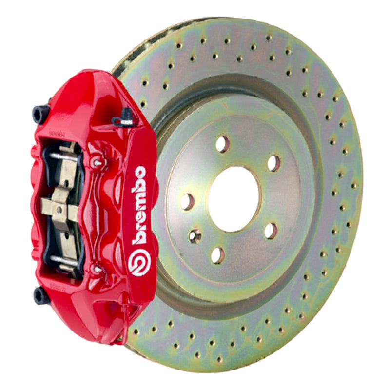 Brembo SS Rear GT BBK 4 Piston Cast 365x28 1pc Rotor Drilled-Red 2P4.8503A2 2P4.8503A2 Photo - Primary