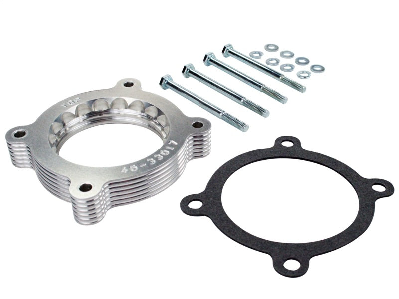 aFe Silver Bullet Throttle Body Spacer: Ford F-150 EcoBoost 11-16 V6-3.5L 46-33017 Photo - Unmounted