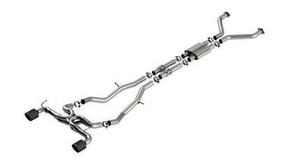 Borla 22-24 Nissan Z 2.5in ATAK Cat Back Exhaust 4.5in Tip - Carbon Fiber Black Anodized 140930CFBA 140930CFBA Photo - Primary