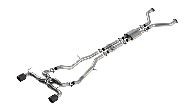 Borla 22-24 Nissan Z 2.5in ATAK Cat Back Exhaust 4.5in Tip - Carbon Fiber Black Anodized 140930CFBA 140930CFBA Photo - Primary