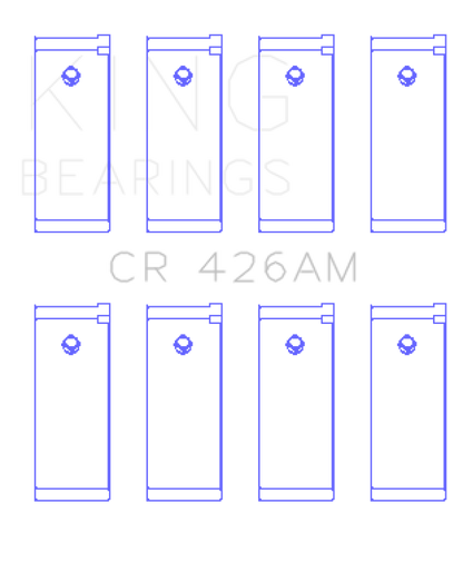 King Engine Bearings Datsun E13/E15/(Size +1.0mm) Connecting Rod Bearing Set CR426AM1.0 CR426AM1.0 Photo - Primary