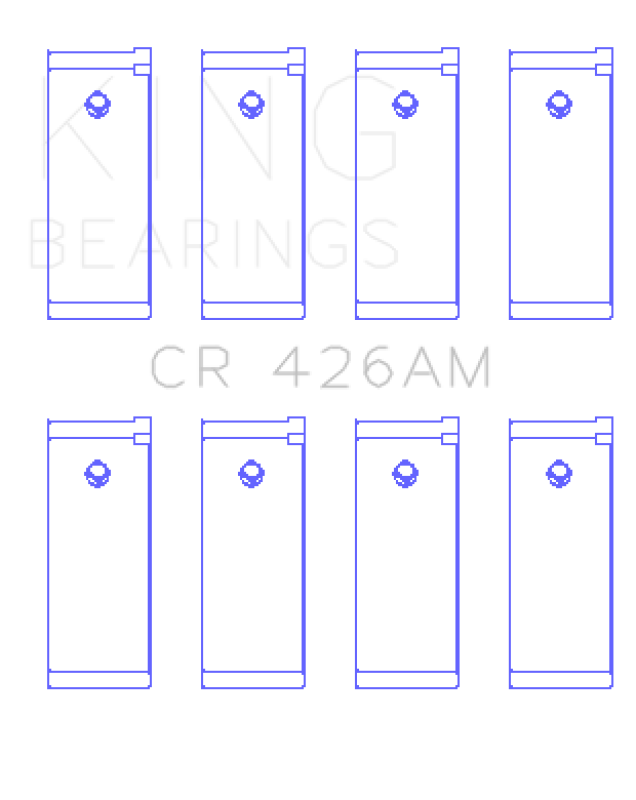 King Engine Bearings Datsun E13/E15/(Size +0.50mm) Connecting Rod Bearing Set CR426AM0.5 CR426AM0.5 Photo - Primary
