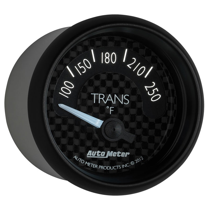 Autometer GT Series 52mm Short Sweep Electronic 100-250 Deg F Transmission Temperature 8049 8049 User 6