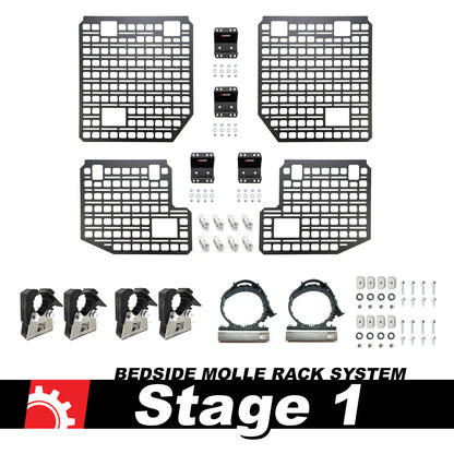 BuiltRight Industries 09-14 Ford F-150 (Incl. Raptor) Bedside Rack Sys - Stage 1 Kit 111010