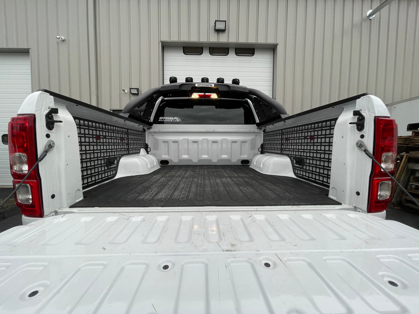 BuiltRight Industries 2019+ Ford Ranger Crew Cab Bedside Rack System - Stage 1 Kit 111011