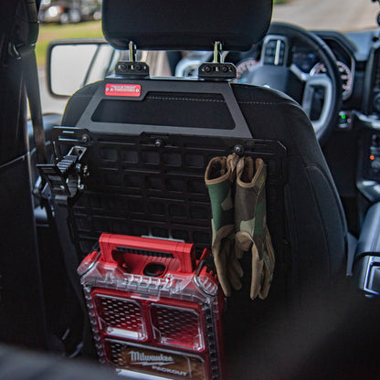BuiltRight Industries 2015+ Ford F-150 & Raptor Seat Back Tech Plate MOLLE Panel - Stage 1&2 Kit 111020