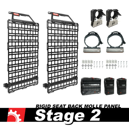 BuiltRight Industries 2019+ GMC/Chevrolet 1500 Seat Back Tech Plate - Stage 2 Kit 111025