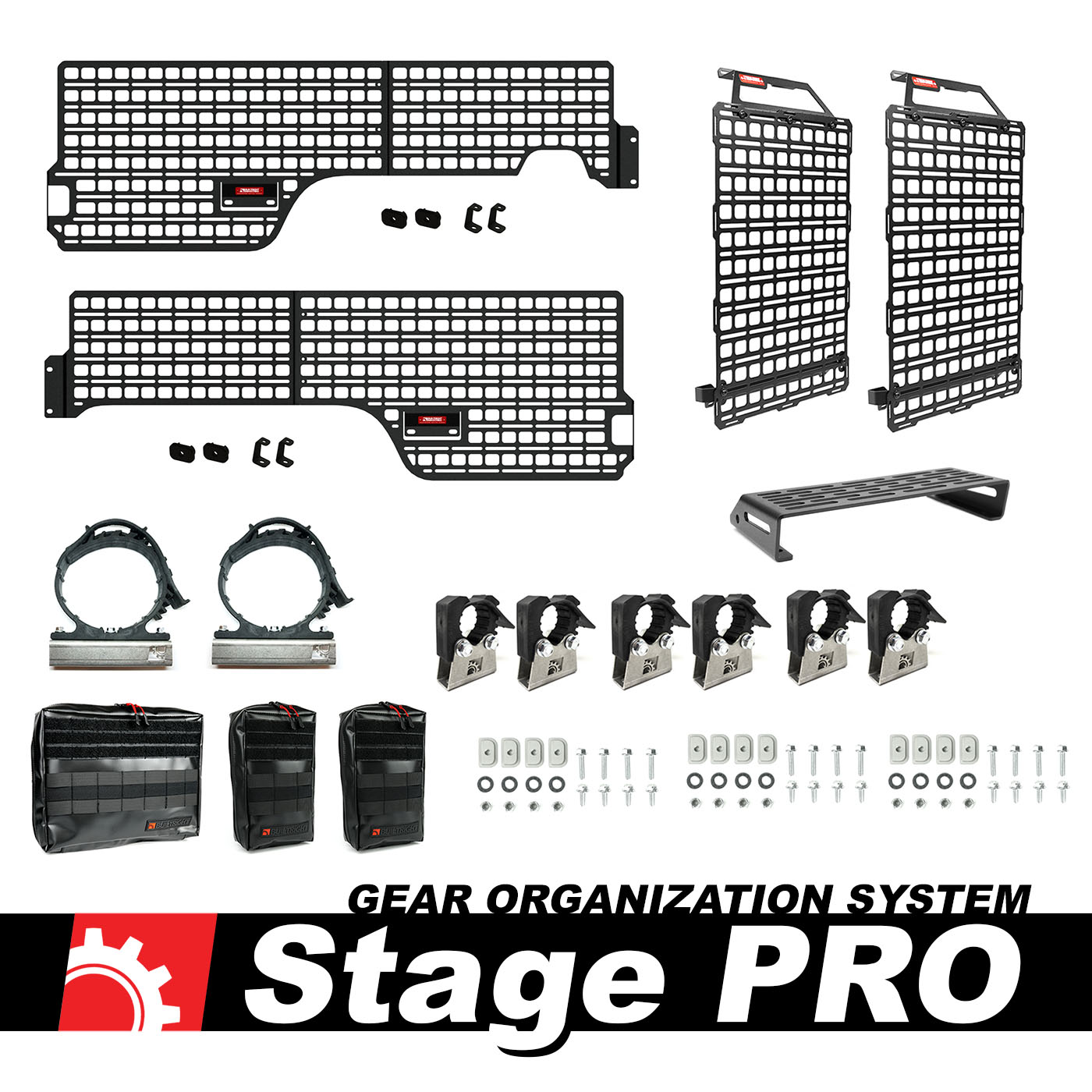 BuiltRight Industries Ford Ranger 5ft Bed. Gear Organization System - Pro Kit 111038