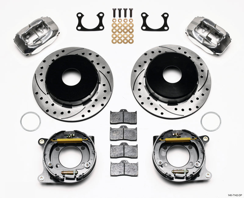 Wilwood Forged Dynalite P/S P-B Kit Drilled Polished Big Ford 2.36in Offset Currie Blank 140-7142-DP 140-7142-DP Photo - Primary