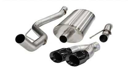 Corsa 10-10 Ford F-150 Raptor 5.4L V8 Black Sport Cat-Back Exhaust 14388BLK 14388BLK Photo - Primary