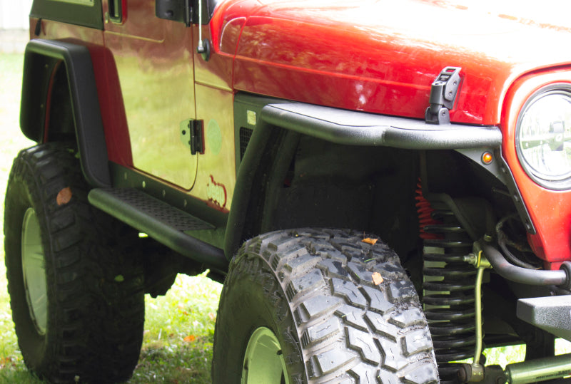 Fishbone Offroad Jeep LJ Rock Slider W/Tube Step - Black Powdercoat FB23085 FB23085 Photo - lifestyle view