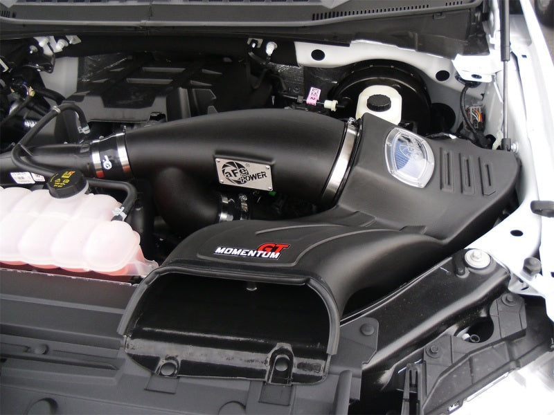 aFe Momentum GT Pro 5R Cold Air Intake System: Ford F-150 EcoBoost 15-16 V 54-73112-1 Photo - Mounted