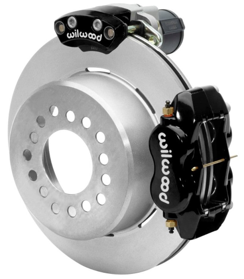 Wilwood Forged Dynalite Rear Electronic Parking Brake Kit - Black Powder Coat Caliper - Plain Rotor 140-16130 140-16130 User 1