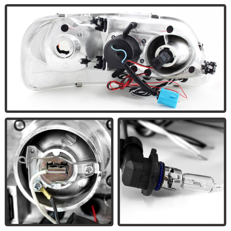 Spyder Ford F150 97-03 Projector - LED Halo Amber Reflctr LED Blk Smke PRO-YD-FF15097-1P-AM-BSM 5078445 5078445 User 1