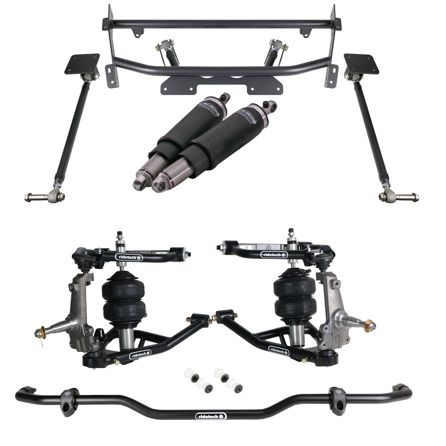 Ridetech 73-74 Chevrolet Nova w/ Bump Complete Air Suspension System - Pin Spindle 11260297