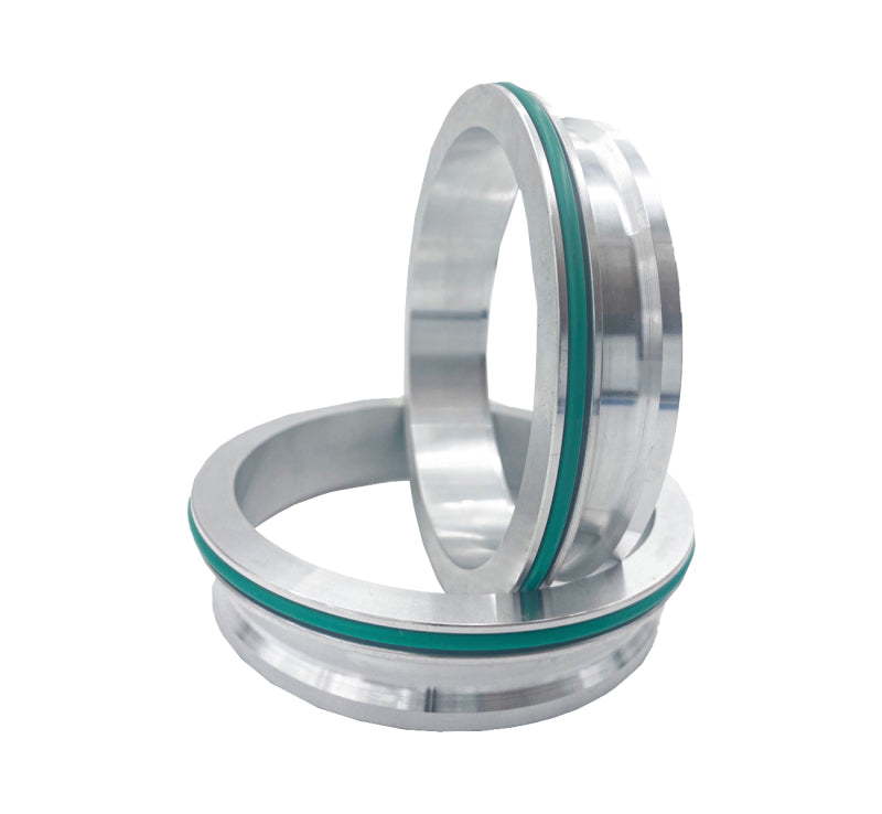 Granatelli Motor Sports Granatelli Aluminum Dual Seal Clamp 3.0in Weld-on Ferrule Set 318530F 318530F Photo - Primary
