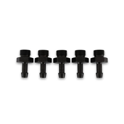 AEM Adjustable Fuel Pressure Regulator Barb Fitting -6 (9/16in-18) to 7mm - 5 Pack 25-393 25-393 Photo - out of package