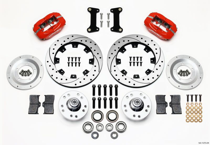 Wilwood Forged Dynalite Front Kit 12.19in Drilled Red 82-92 Camaro//Firebird 140-11275-DR 140-11275-DR Photo - Primary