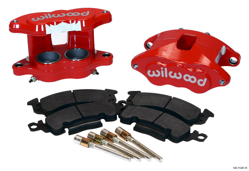Wilwood D52 Front Caliper Kit - Red, 2.00 / 2.00" Piston, 1.04" Rotor 140-11291-R Photo - Primary