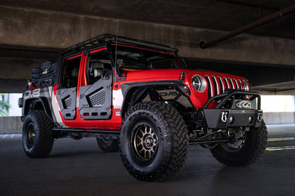 DV8 Offroad 18-22 Jeep Wrangler JL/JT Spec Series Half Doors - Front Set HDJL-02F HDJL-02F Photo - Unmounted
